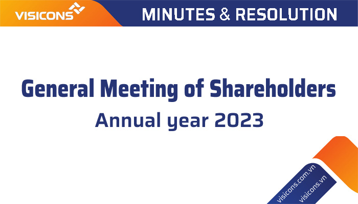 Minutes of the meeting and Resolution of the Annual General Meeting of Shareholders in 2023